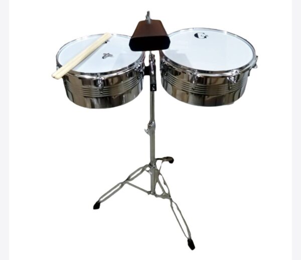 Timbaleta de medidas 13″ y 14″ con cencerro