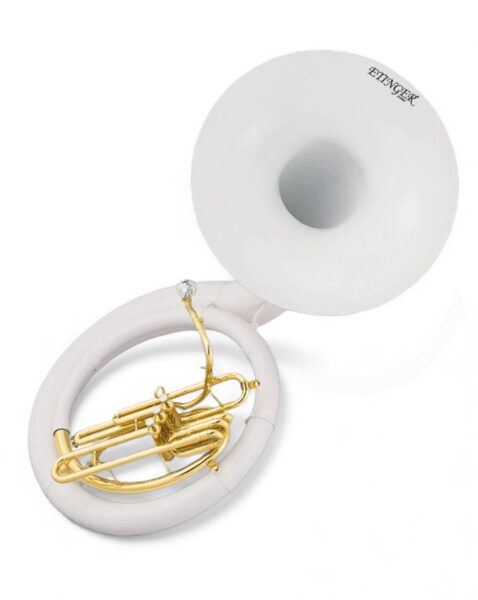 Sousaphone Etinger Blanco y Dorado