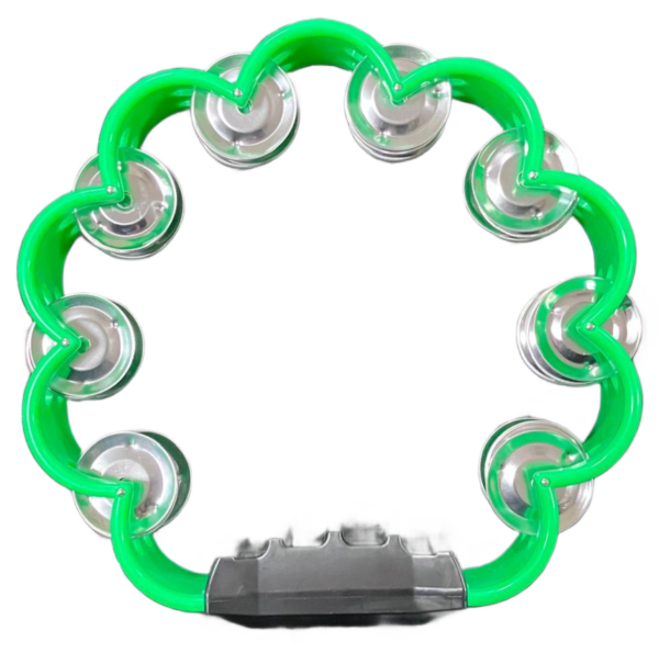 Pandero flor doble verde